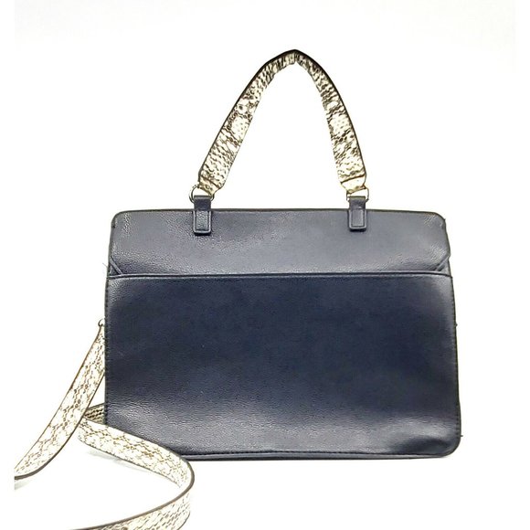 NWOT Alfani Black Circle Lock Flap Satchel – Originally $150, Now Just $70! - Picture 2 of 5